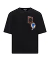 Ferragamo Logo Patch T-shirt In Black