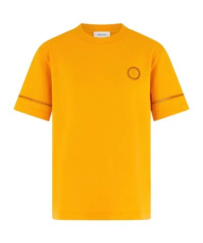 Ferragamo Short-sleeved T-shirt In Yellow