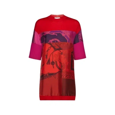Ferragamo Short Sleeves Round-neck In Orange