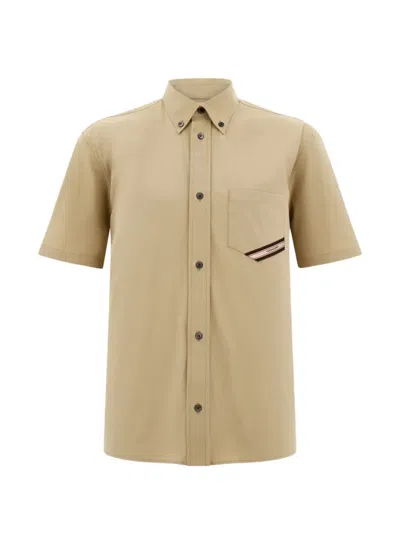 Ferragamo Short-sleeve Shirt In Brown