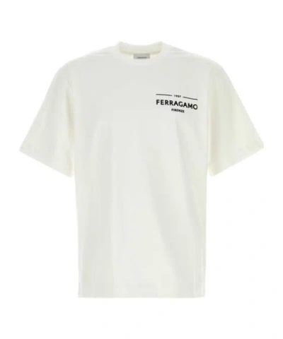 Ferragamo Short-sleeved T-shirt In White