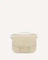 Ferragamo Geometric Lines Leather Shoulder Bag