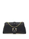 Ferragamo Black Crossbody Bag With Gancini Buckle Detail In Leather Woman In Black