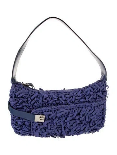Pre-owned Ferragamo Shoulder Bag In Blue