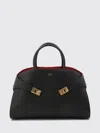 Ferragamo Two-tone Hug Handbag In Black