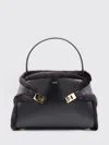Ferragamo Black Leather Hug S Shoulder Bag In Black