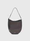 Ferragamo Medium Calfskin Shoulder Bag In Black