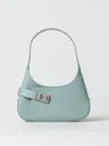 Ferragamo Hobo Shoulder Bag In Green