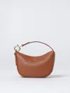 Ferragamo Leather Hobo Bag In Brown