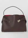 Ferragamo Shoulder Bag Gold Tone Hardware Top Handle In Brown