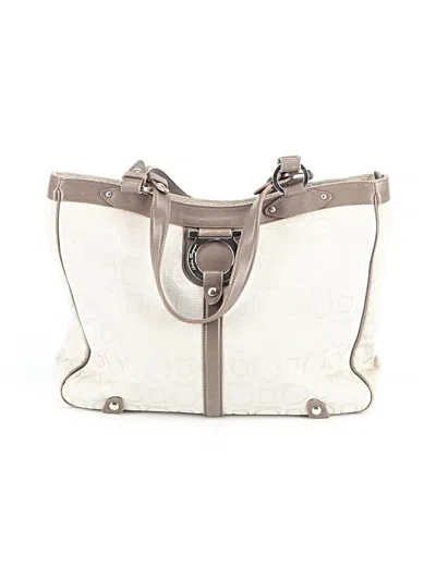 Pre-owned Ferragamo Shoulder Bag In Gray