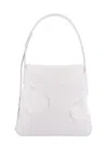 Ferragamo Men Shoulder Bag In Leather And Canvas With Cut-out Details