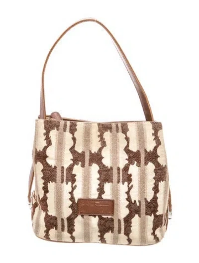 Pre-owned Ferragamo Shoulder Bag In Neutrals