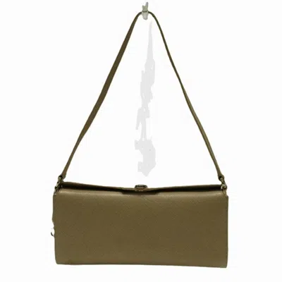 Pre-owned Ferragamo Shoulder Bag () In Beige
