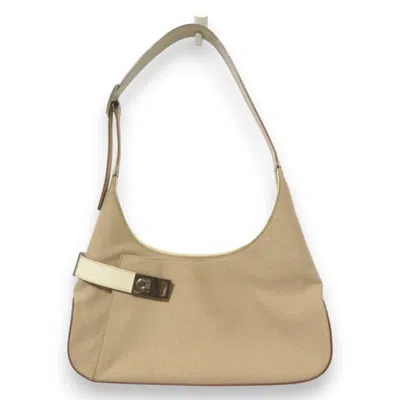 Pre-owned Ferragamo Shoulder Bag () In Beige