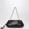 Ferragamo Shoulder Bag S In Dark Brown Leather In Brown