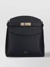 Ferragamo Shoulder Bag With Adjustable Strap And Gold-tone Hardware