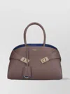 Ferragamo Shoulder Bag With Detachable Strap And Top Handles