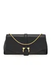 Ferragamo Medium Gancini Leather Shoulder Bag In Black