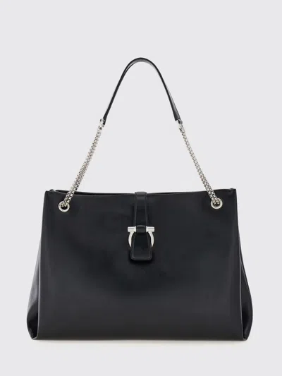 Ferragamo Shoulder Bag Woman In Black