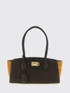 Ferragamo Double-handle Handbag In Brown