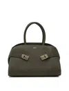 Ferragamo Structured Top Handle Shoulder Bag