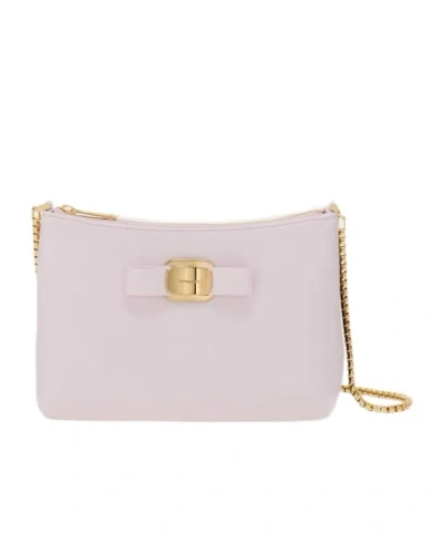 Ferragamo Shoulder Strap Mini Bag In White