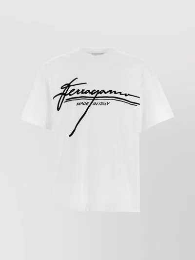 FERRAGAMO 'SIGNATURE' CREW NECK T-SHIRT