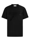 Ferragamo T-shirt With Signature Detail In Multi