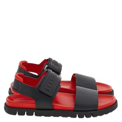 Ferragamo Signature Double Strap Sandals In Multi