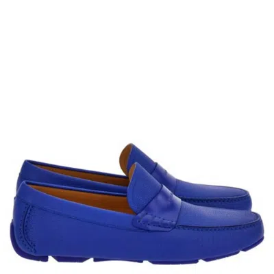 Ferragamo Signature Felix Driver Loafers In Blue