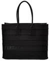 Ferragamo Signature Large Leather-trim Tote