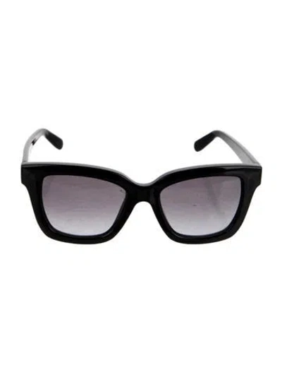 Pre-owned Ferragamo Signature Logo Square Sunglasses In Black