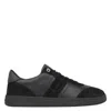 Ferragamo Achille 1 Low-top Sneakers In Leather In Black