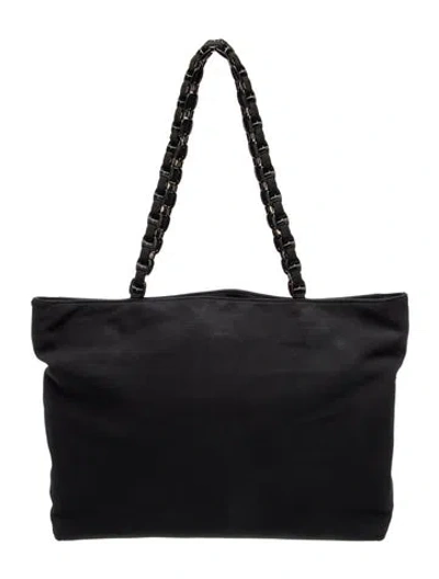 Pre-owned Ferragamo Signature Messenger Bag In Black