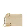 Ferragamo Signature Stamp Leather Card Case In Neutral