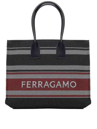 Ferragamo Signature Tote Bag In Rojo