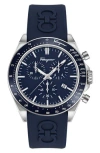 FERRAGAMO FERRAGAMO SILICONE STRAP CHRONOGRAPH WATCH, 43MM