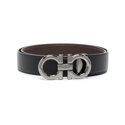 Ferragamo Silk Belts In Brown