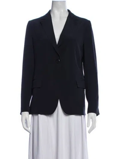 Pre-owned Ferragamo Silk Blazer In Blue