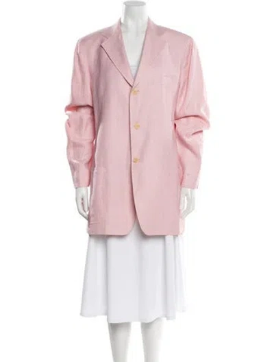 Pre-owned Ferragamo Silk Blazer In Pink