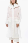 Ferragamo Silk Blend Chiffon Trenchcoat With Removable Hood