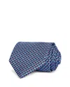 Ferragamo Silk Classic Sailing Tie In Blue