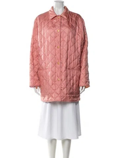 Pre-owned Ferragamo Silk Coat In Pink