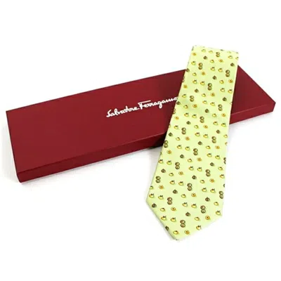 Pre-owned Ferragamo Silk Cravat () In Green