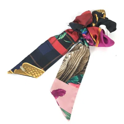Pre-owned Ferragamo Silk Hair Tie () In Multi