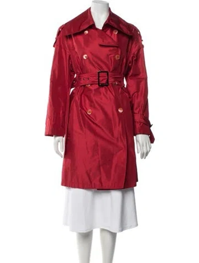 Pre-owned Ferragamo Silk Jacket In Red