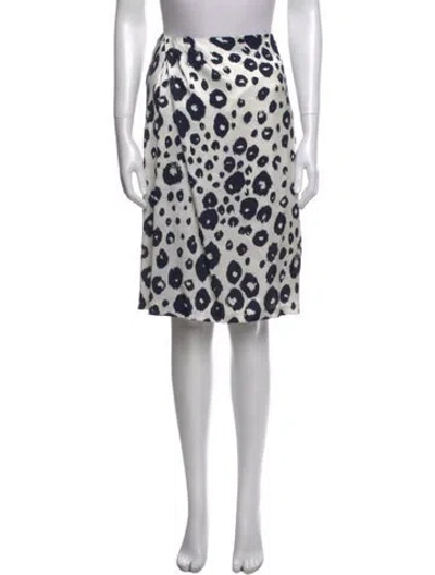 Pre-owned Ferragamo Silk Knee-length Skirt In Multi