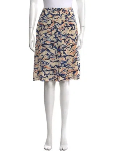 Pre-owned Ferragamo Silk Midi Length Skirt