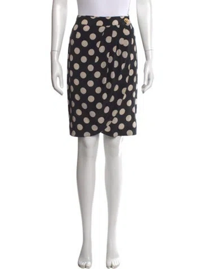Pre-owned Ferragamo Silk Mini Skirt In Black